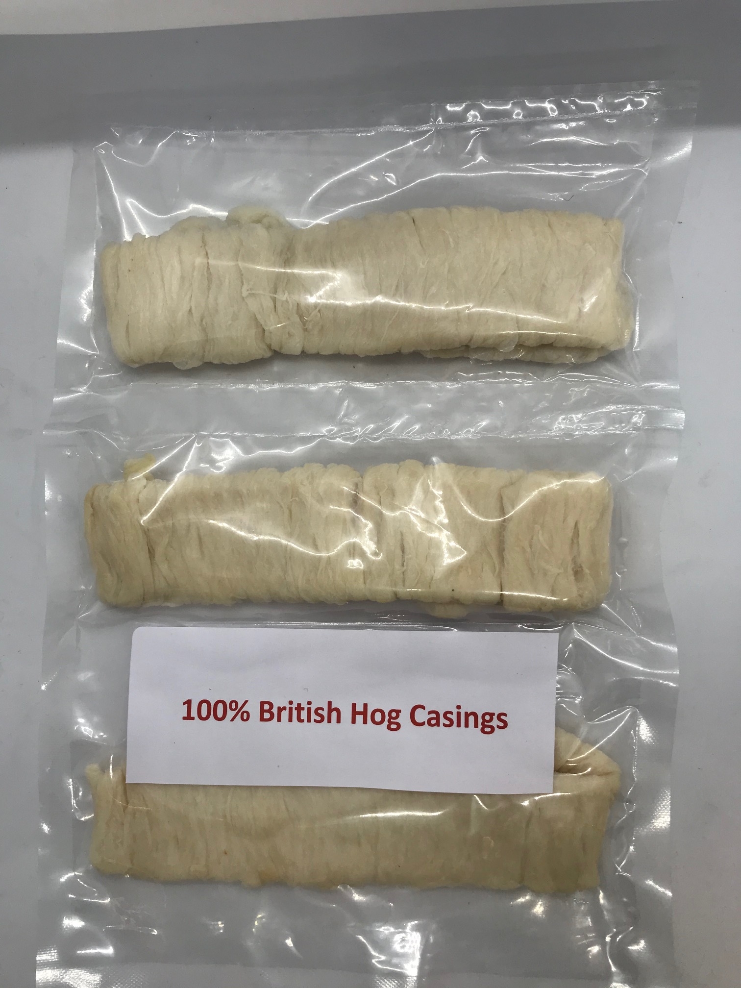 British Natural Sausage Casings Skins Hog 34/38 15m over 49ft BULK BUY 3 PACK 